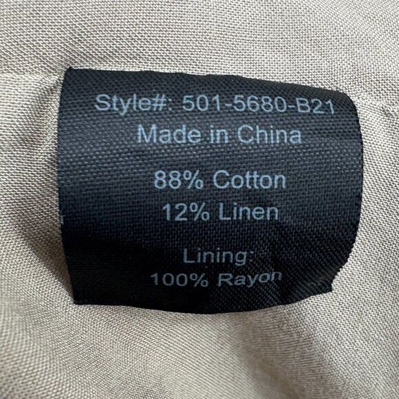 Jenni Kayne Tiered Cotton Linen Sundress in Willow Beige Neutral Size Small - Picture 10 of 11